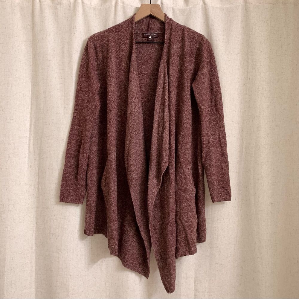 Barefoot Dreams Open Wrap Waterfall 2-Pocket Cardigan S/M